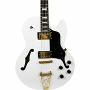 Columbia “White Bird” – White Hollow Body Electric Guitar