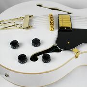 Columbia “White Bird” – White Hollow Body Electric Guitar