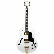 Columbia “White Bird” – White Hollow Body Electric Guitar