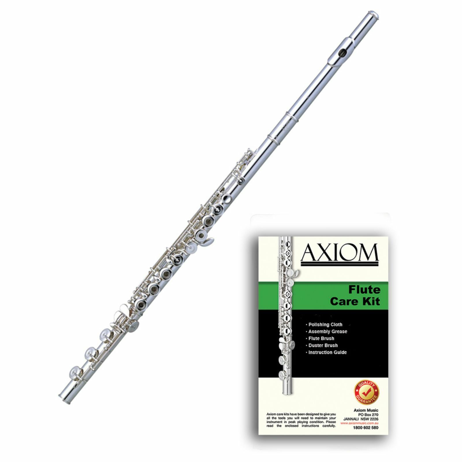 Prelude School Band Flute with Cleaning Kit